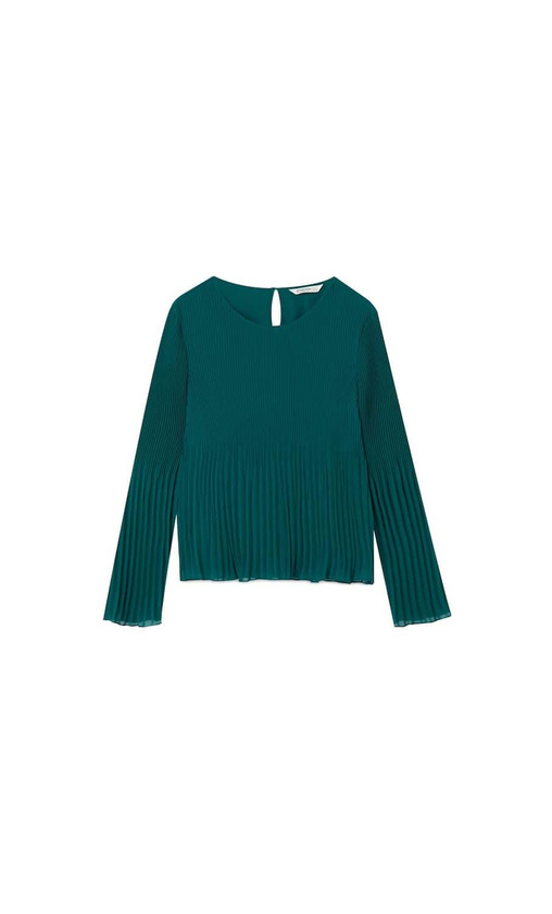 Product Blusa Plissada Verde