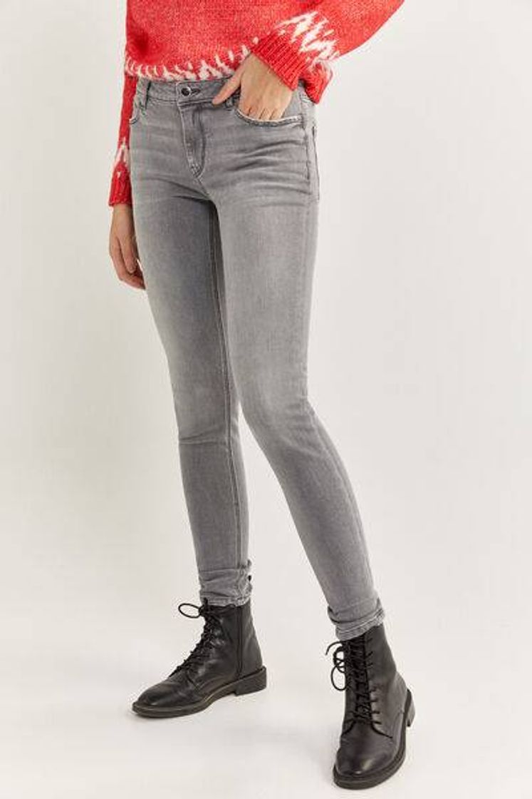 Social FiftyOutlet Calças Denim Slim Cinza