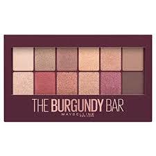 Moda Maybelline Paleta de sombras THE BURGUNDY BAR PALETTE