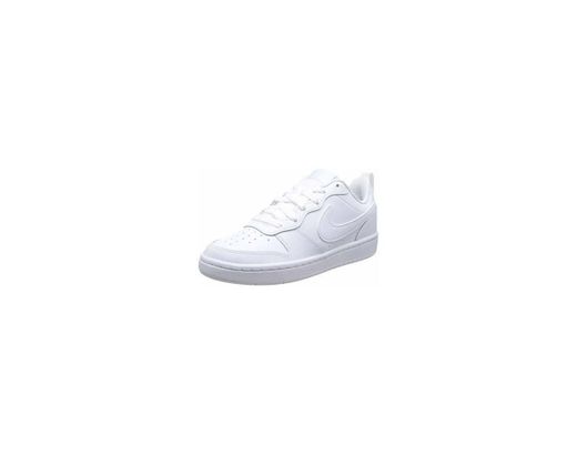 Nike Court Borough Low 2, Zapatillas de Baloncesto para Niños, Blanco