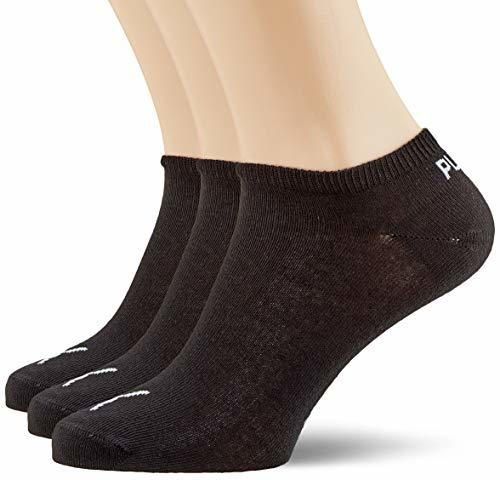 Puma Sportsocken Invisible 3P, Calcetines Unisex adulto, pack de 3, negro, 47/49