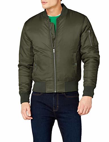 Fashion Urban Classics Basic Bomber Jacket Chaqueta, Grün