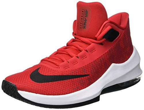 Product Nike Air MAX Infuriate 2 Mid, Zapatos de Baloncesto para Hombre, Rojo