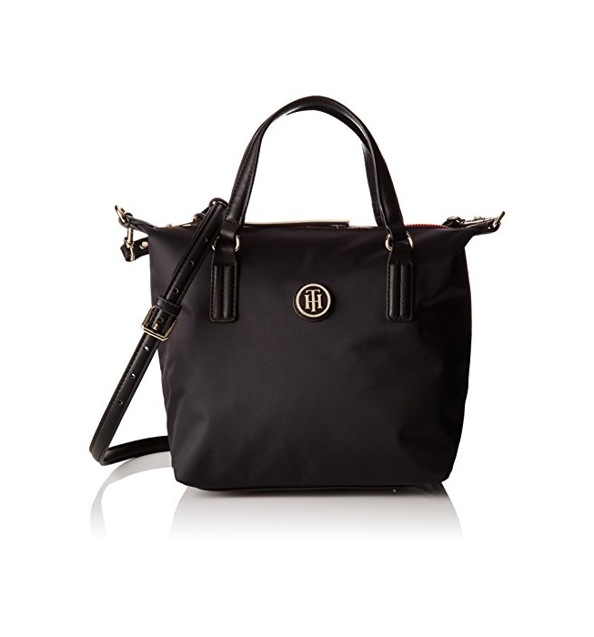 Social Tommy Hilfiger Poppy Small Tote, Bolso totes para Mujer, Negro