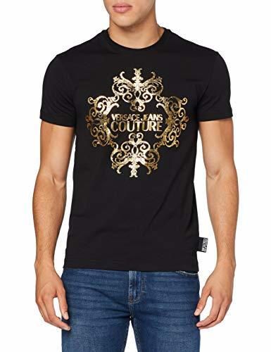 Versace Jeans Couture Man T-Shirt Camiseta, Negro