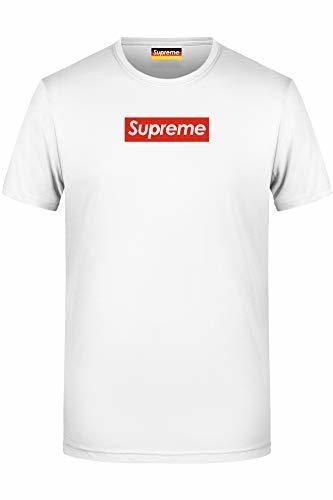 Supreme Germany T-Shirt Weiss, Logo Klein, Rot/Weiss