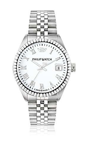 Places Philip watch Caribe Hombre-Reloj analógico de Cuarzo de Acero Inoxidable R8253597022