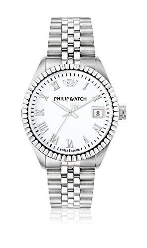 Philip watch Caribe Hombre-Reloj analógico de Cuarzo de Acero Inoxidable R8253597022
