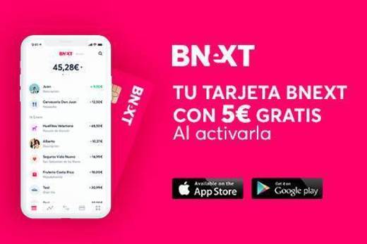 Bnext - 5€ Gratis por registrarte