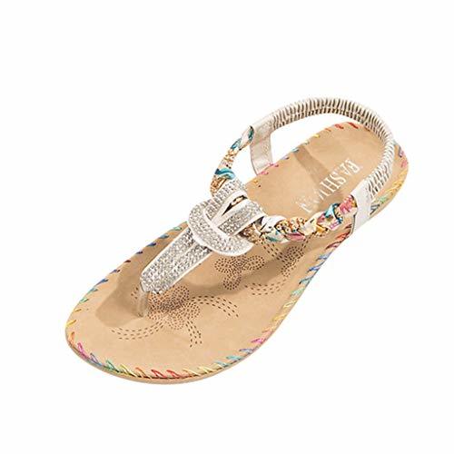 Fashion Sandalias de Vestir Plano para Mujer Verano Primavera 2019 PAOLIAN Calzado Chanclas