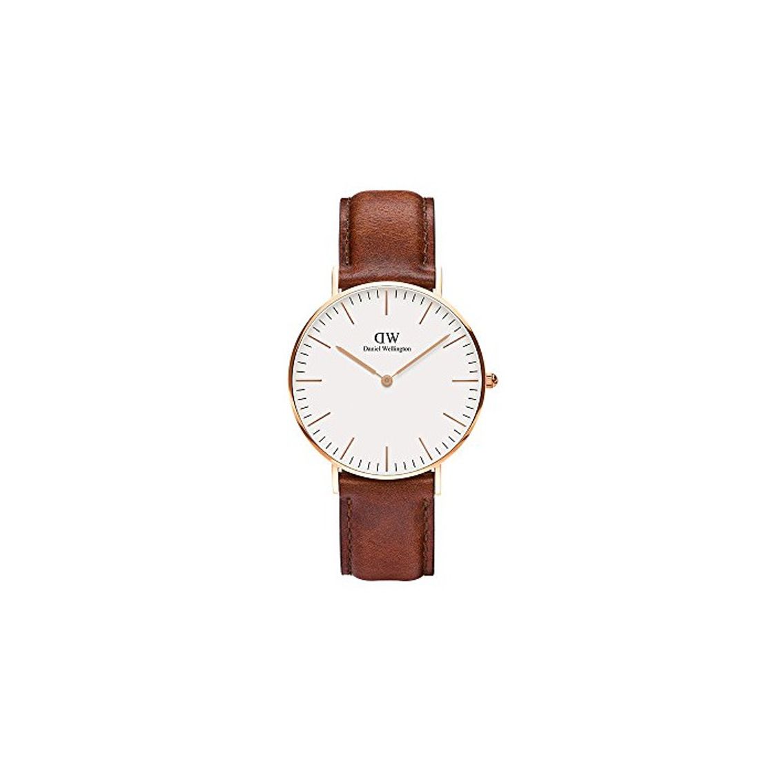 Moda Daniel Wellington - Reloj analógico para mujer de cuero