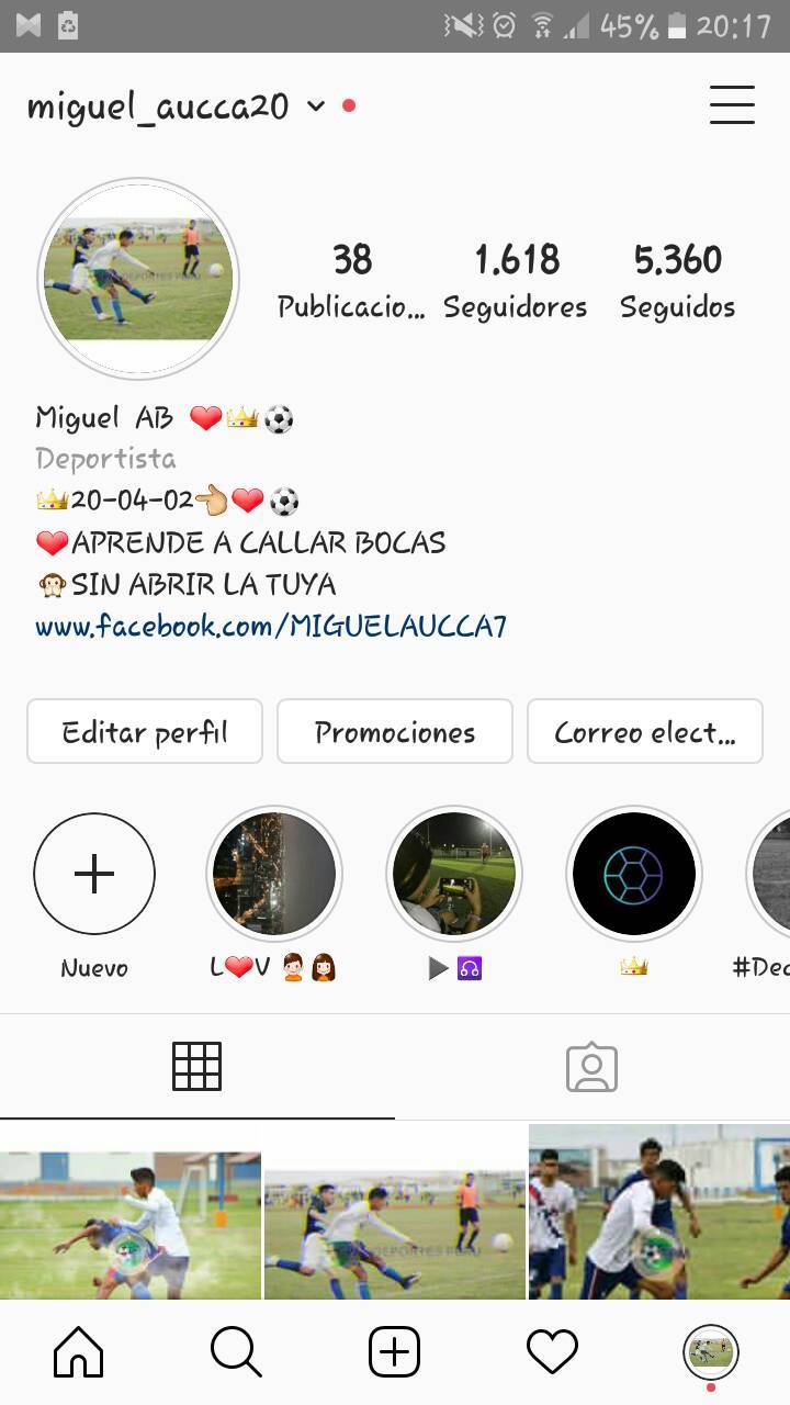 App Instagran : @miguel_aucca20