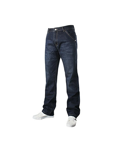 Demon&Hunter 809 Loose Fit Series Hombre Pantalones Vaqueros Relaxed Jeans DH8009-1(34)