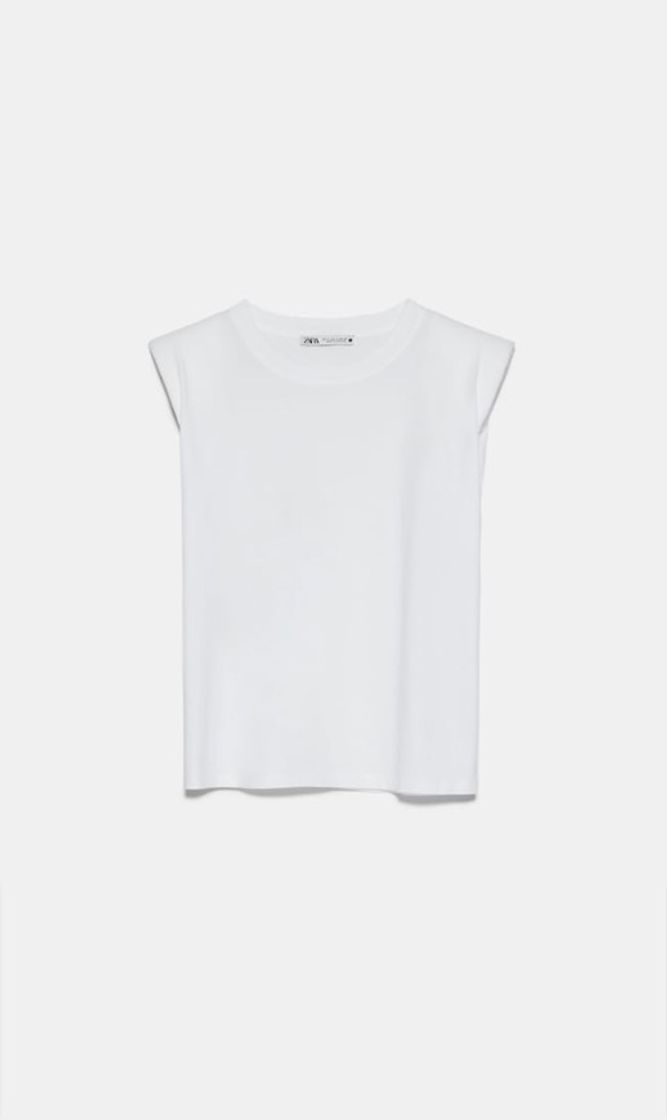 Social Zara tshirt with shoulder pads