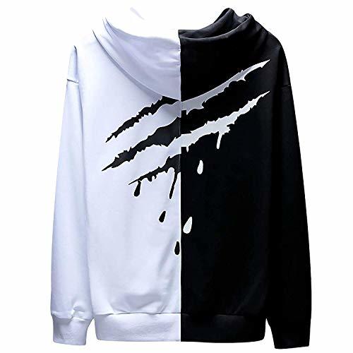 Product XIAOYAO Hombre Sudadera con Capucha Deportiva Manga Larga Hoodie Casual Camisa de