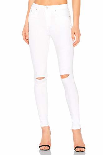 Fashion Pantalón Tregging Vaquero Skinny Fit Jegging Push Up de Mujer Algodón con