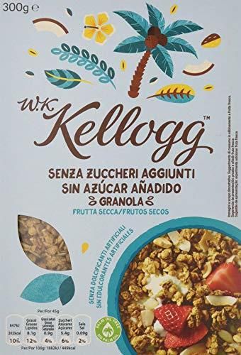 Kellogg's Cereales sin Azúcar Añadido Frutos Secos - 5 Paquetes de 300