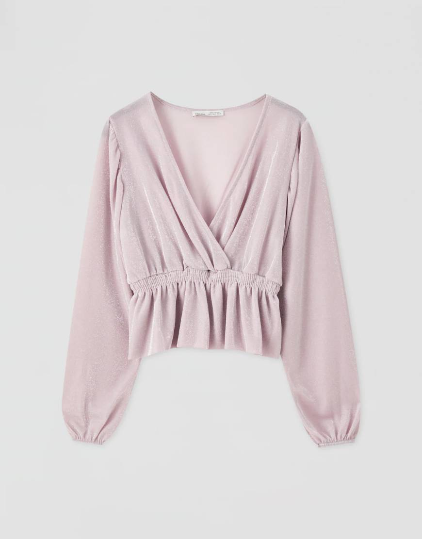 Social Blusa lilás brilhante