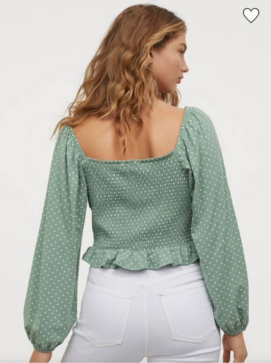 Social Blusa com franzido smoke