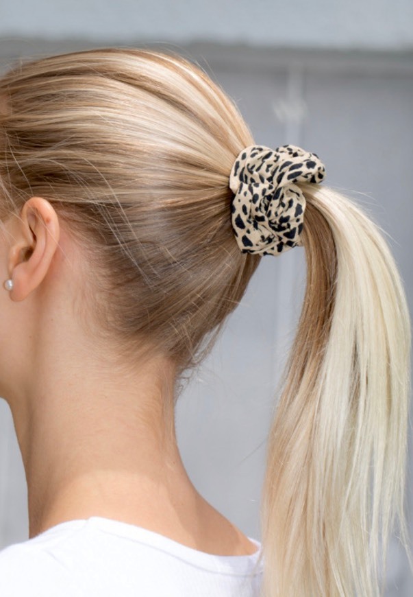 leopard print scrunchie