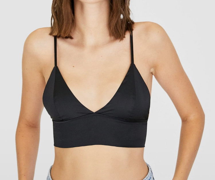 Producto Bralette acetinado STRADIVARIUS 