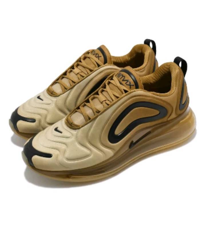 Fashion Nike Air Max 720 desierto de oro trigo Negro Hombre Runn