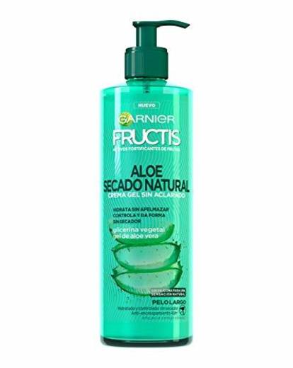 GARNIER Fructis Aloe Secado al Aire Tratamiento Capilar Pelo Normal, Largo, pack