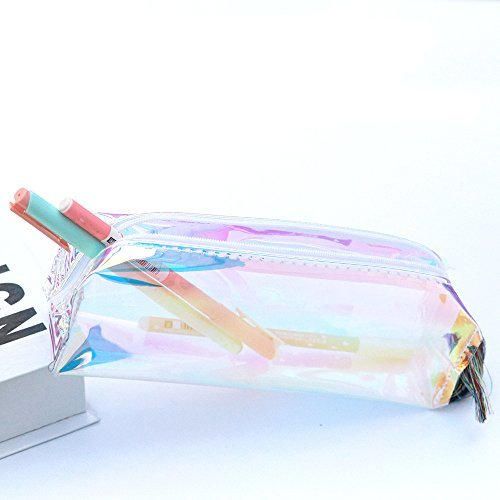 Bolso de almacenamiento para estudiantes con estuche de lápices Transparente