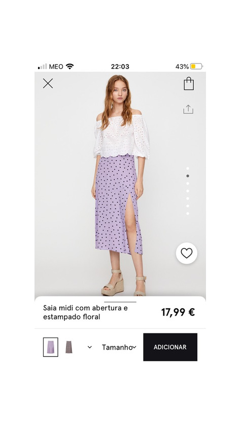 Producto Saia midi lilás 