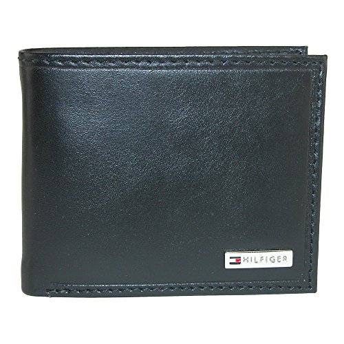 Place Tommy Hilfiger Billetera de Cuero para Hombre Talla única Negro