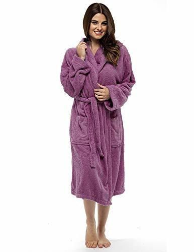 CityComfort Señoras Robe Luxury Terry Toweling algodón bata albornoz Mujeres altamente absorbente