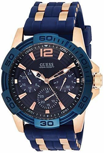 Guess W0366G4 - Reloj de pulsera para hombre, color azul