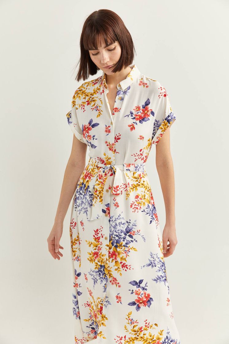 Fashion Vestido Camiseiro Flores | Vestidos | Springfield