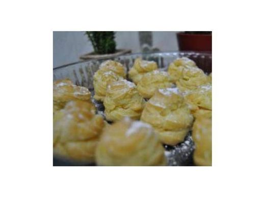 Choux com creme de caramelo