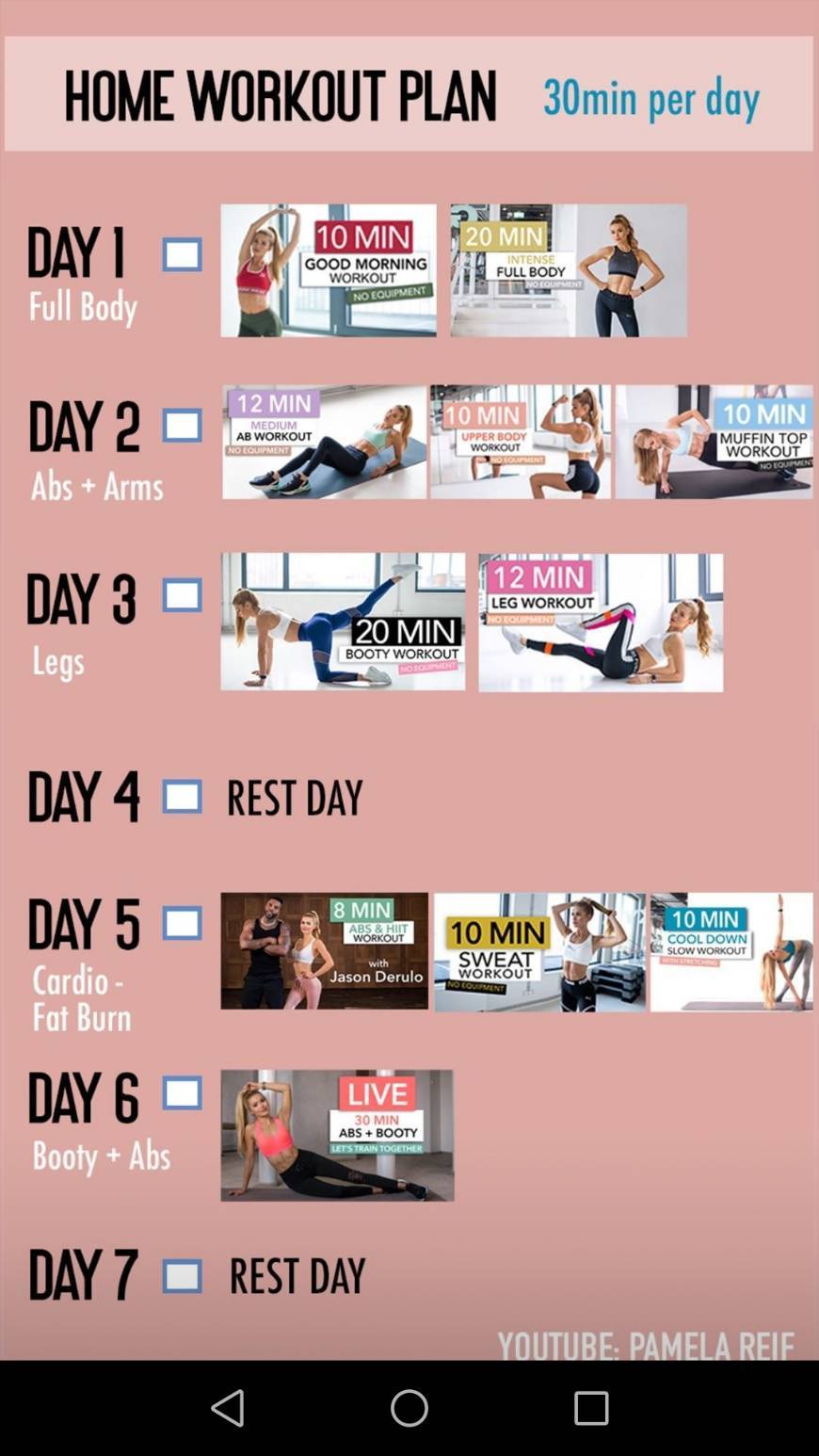 Fashion Workout plans