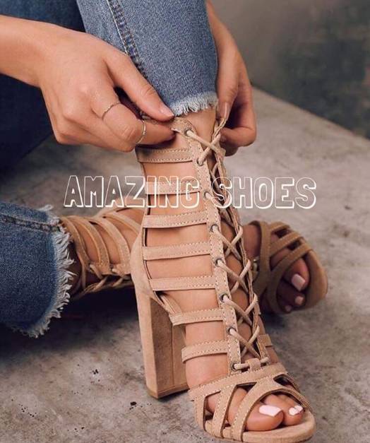 Moda Sandalias color beige