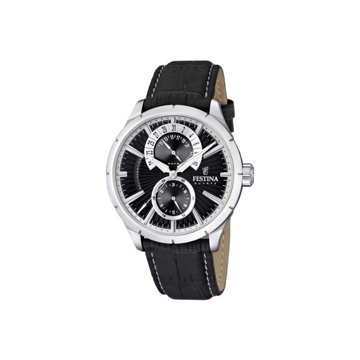 Moda Festina Reloj Analógico para Hombre de Cuarzo con Correa en Cuero F16573/3