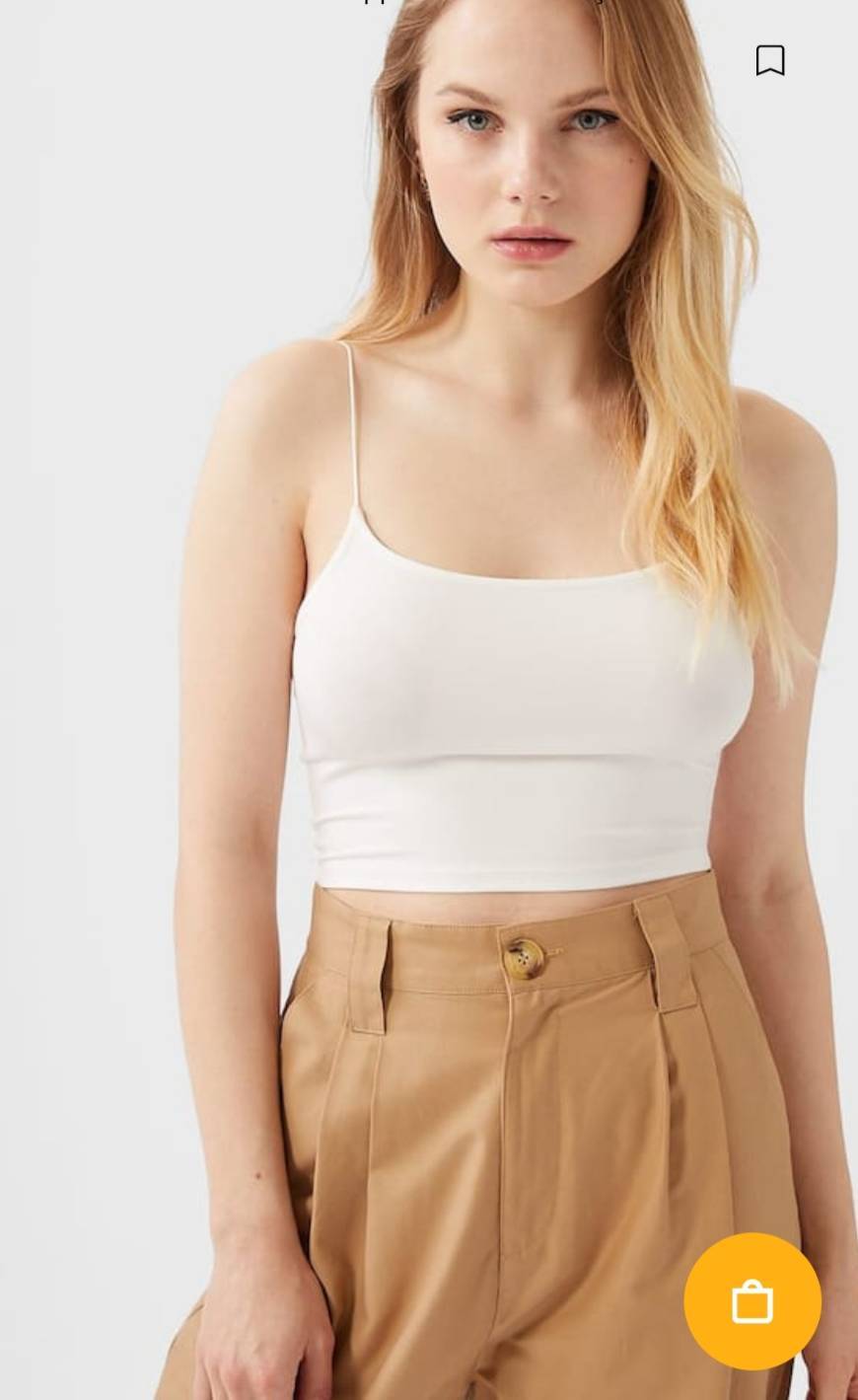 Social Camisola de alças básica 