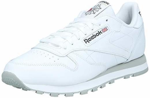 Reebok Classic Leather - Zapatillas de cuero para hombre, color blanco