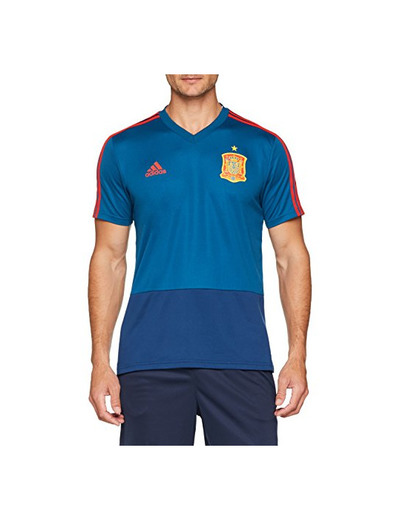 adidas Fef TR JSY Camiseta, Hombre, Azul/Rojo