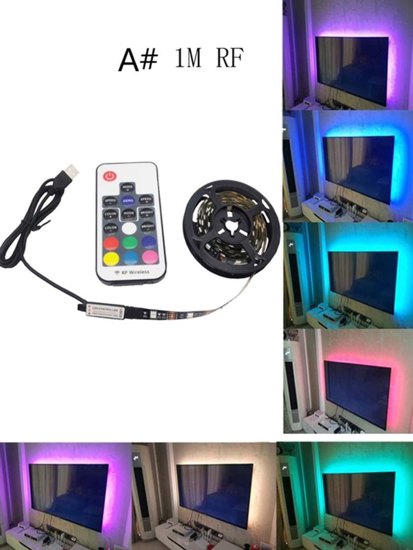 Productos Luz multicolor con control remoto