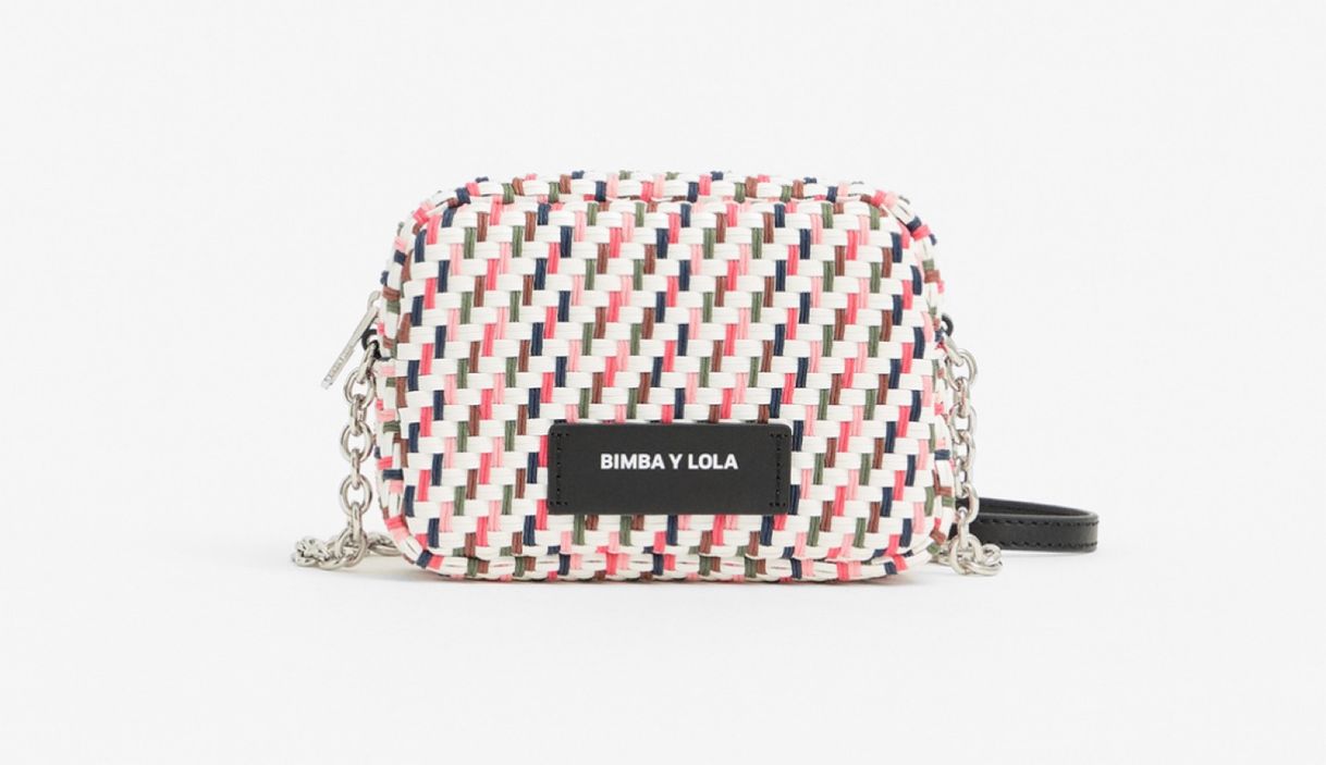 Bolso bandolera XS trenzado blanco