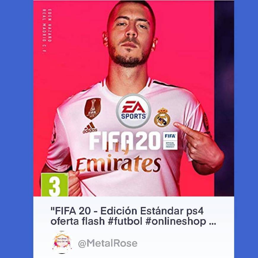 Product FIFA 20 para PS4 #ps4 #videogames #videosjuegos #onlineshop 