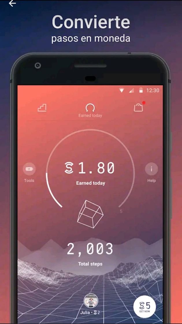 App Sweat coin cambia tus pasos 