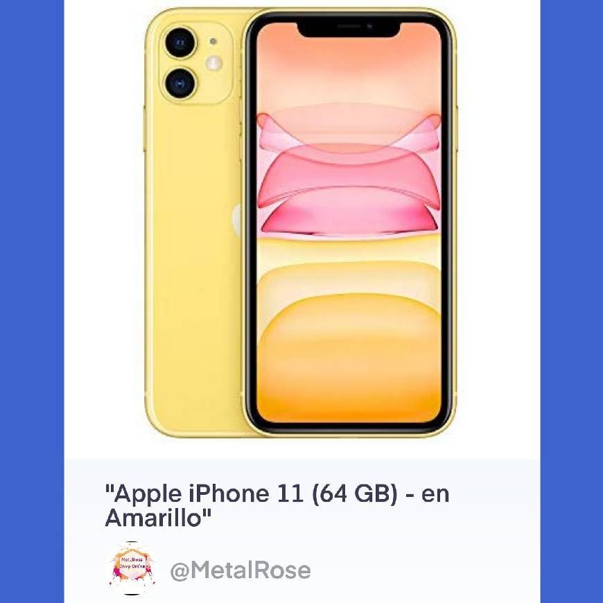 Producto Apple iPhone 11 64 GB #onlineshop #shoponline #online #movil