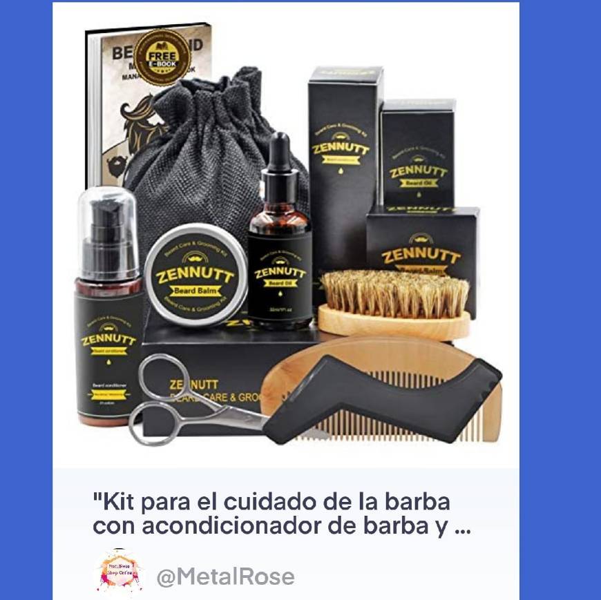 Product Kit para el cuidado de la barba con acondicionador de barba 