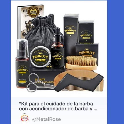 Kit para el cuidado de la barba con acondicionador de barba 