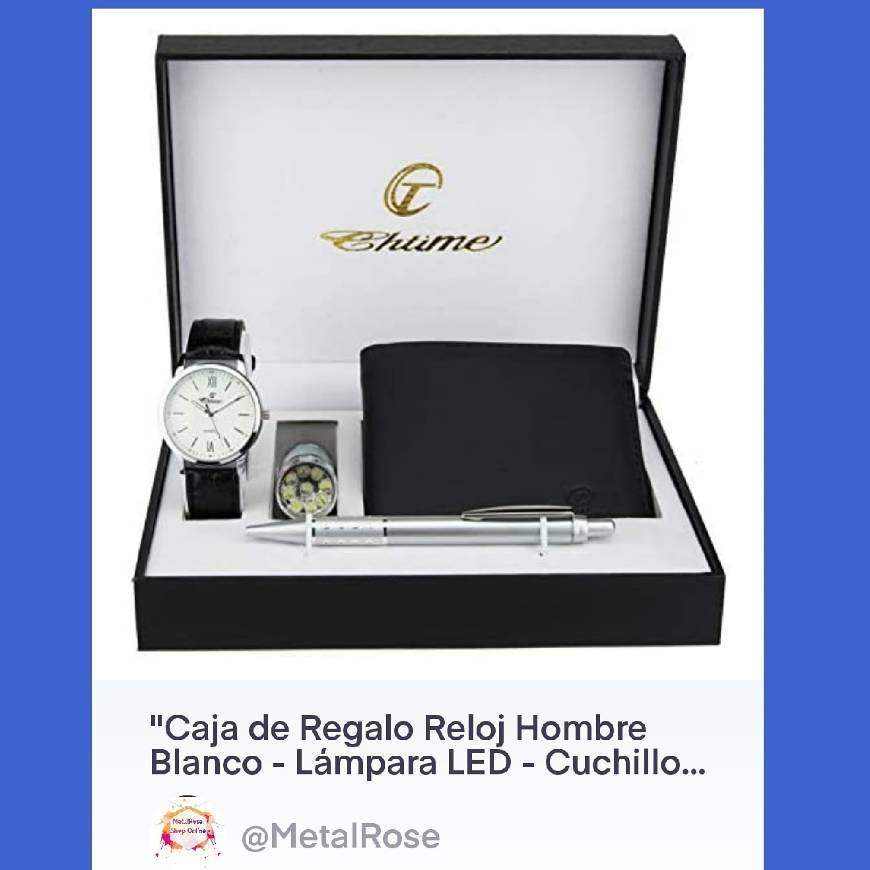 Product Caja de Regalo Reloj Hombre Blanco