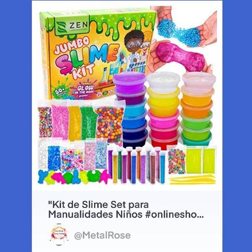 Kit Slime Factory con Purpurina que Brilla Oscuridad Bolas 