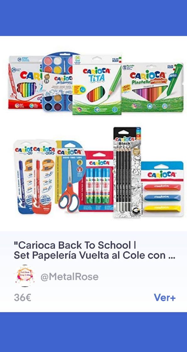 Producto Carioca Back To School